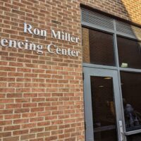 Sign for the Ron Miller Fencing Center is Installed