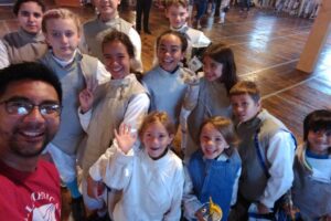 Youth fencing group