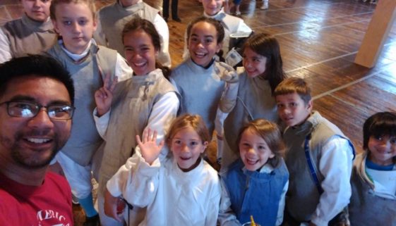 Youth fencing group