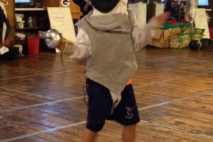 Youth fencing, Liam Guevarra, tournament