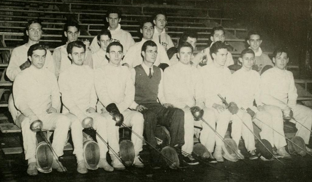 Harry Rulnick, first row, second fencer from left.