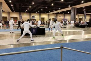 Victor Gomez on strip at Richmond NAC, epee bout