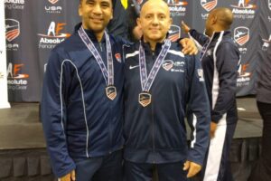 Coach Gerhard and Julio Diaz Richmond NAC Medals