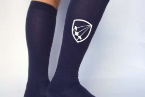 All_American_Fencing_Socks_ _SP 035 NAVY_White_Lifestyle