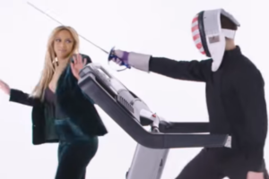 Tyra Banks Fencing