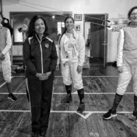 Women's fencers from Fraagin' Aardvark Open