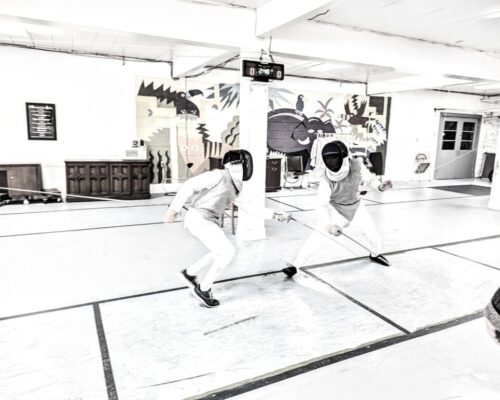 Jullian at CFFA fencing
